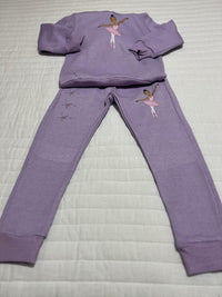 Ballerina - Kids Imagination Inspired Sweatsuit Set - Hoodie & Pants, Comfortable, Durable, Fun